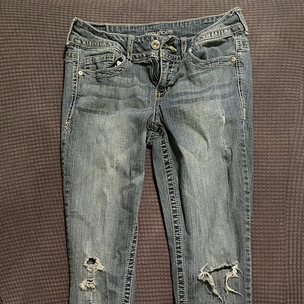 Maurices Distressed Skinny Jeans